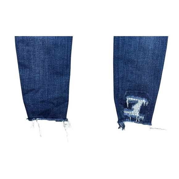 AMERICAN EAGLE Super Hi-Rise Jegging Women's 0 AEO Distressed Patched Jeans - Picture 7 of 14